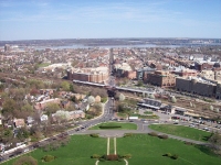 Вид Александрии с высоты масонского мемориала Дж. Вашингтона